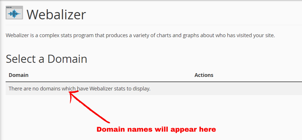 webalizer interface