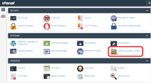 phpBB - cPanel interface