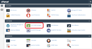 PHP PEAR Packages in cPanel