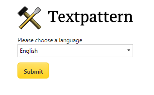 choose language for textpattern
