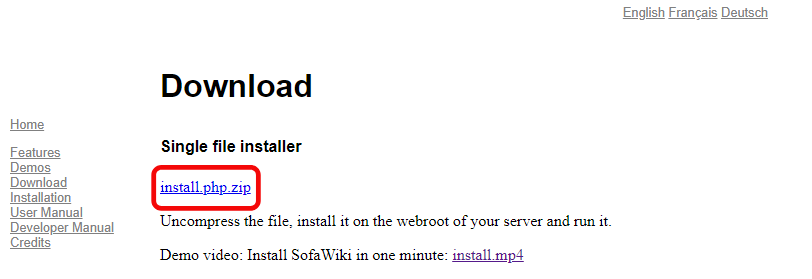 download sofawiki